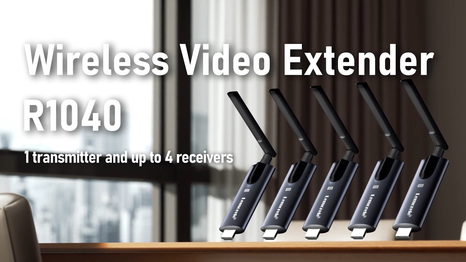 Amazon | ワイヤレス HDMI 送受信機セット 無線 1×送信機+4×受信機